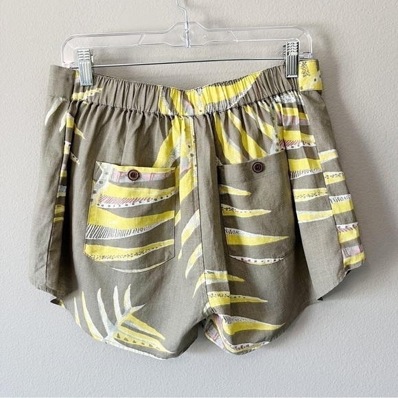 Patagonia NWT Women’s Garden Island Shorts Palms of My Heart Grey Size Medium - Picture 8 of 15